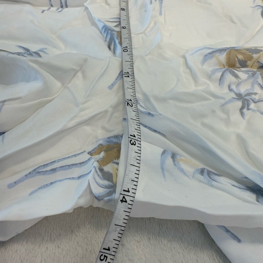 Banana Republic Factory tropical pajama Pants White & Blue Palm Tree Print SZ XL - Picture 11 of 14